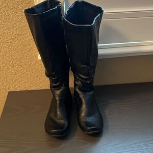 Hush Puppies Black Comfort Boots Size 7